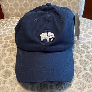 Ivory Ella navy blue elephant hat NWT